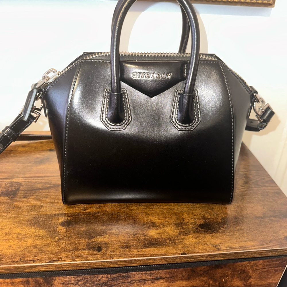 Givenchy Shiny Black Satchel